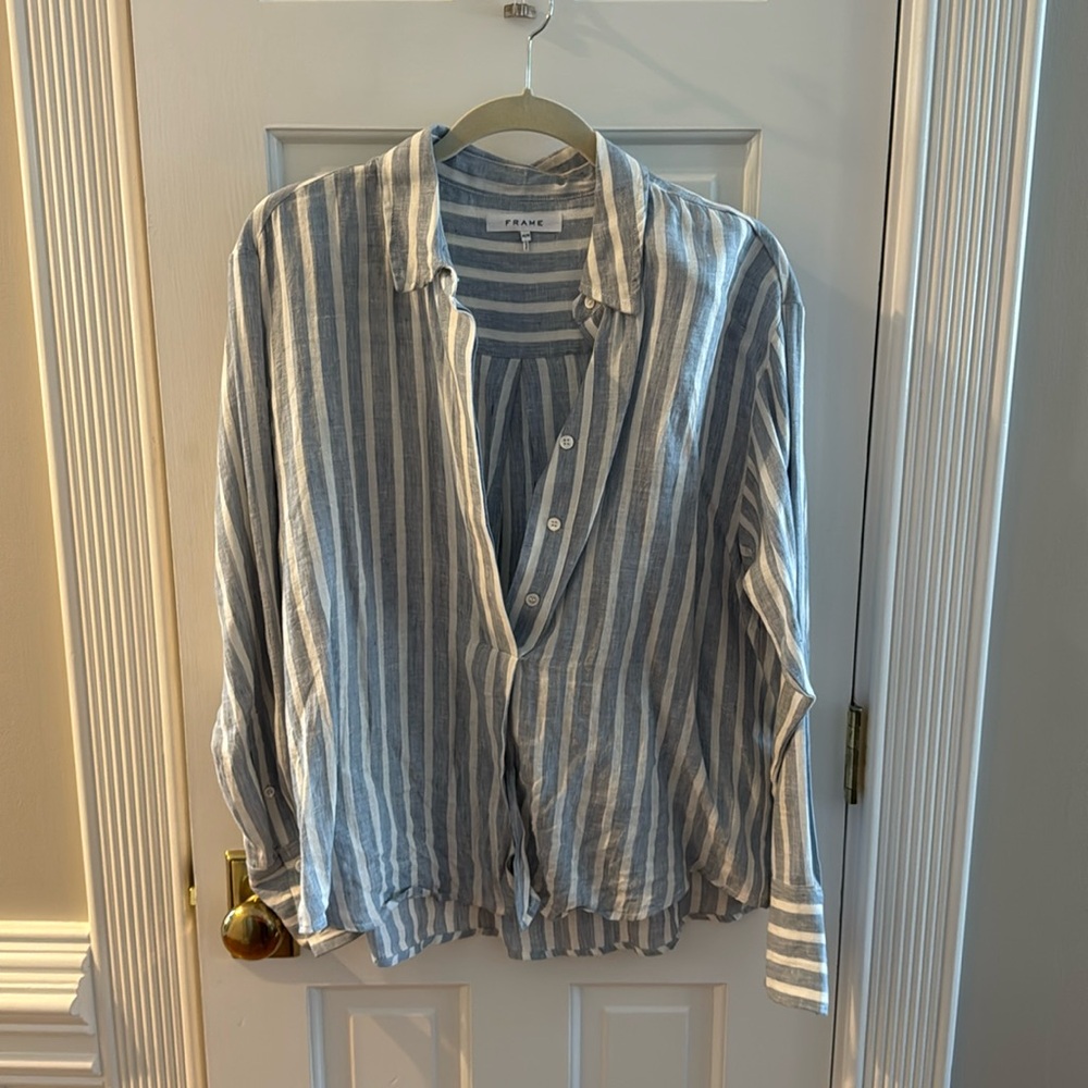 Frame linen blouse